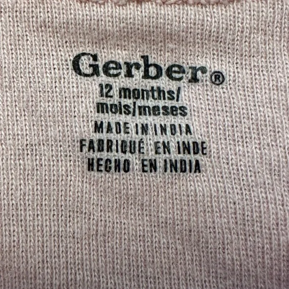 Baby Girl Clothing Bundle 5pc Carter’s Burt’s Bees Gerber 6-12 Months - Picture 5 of 11